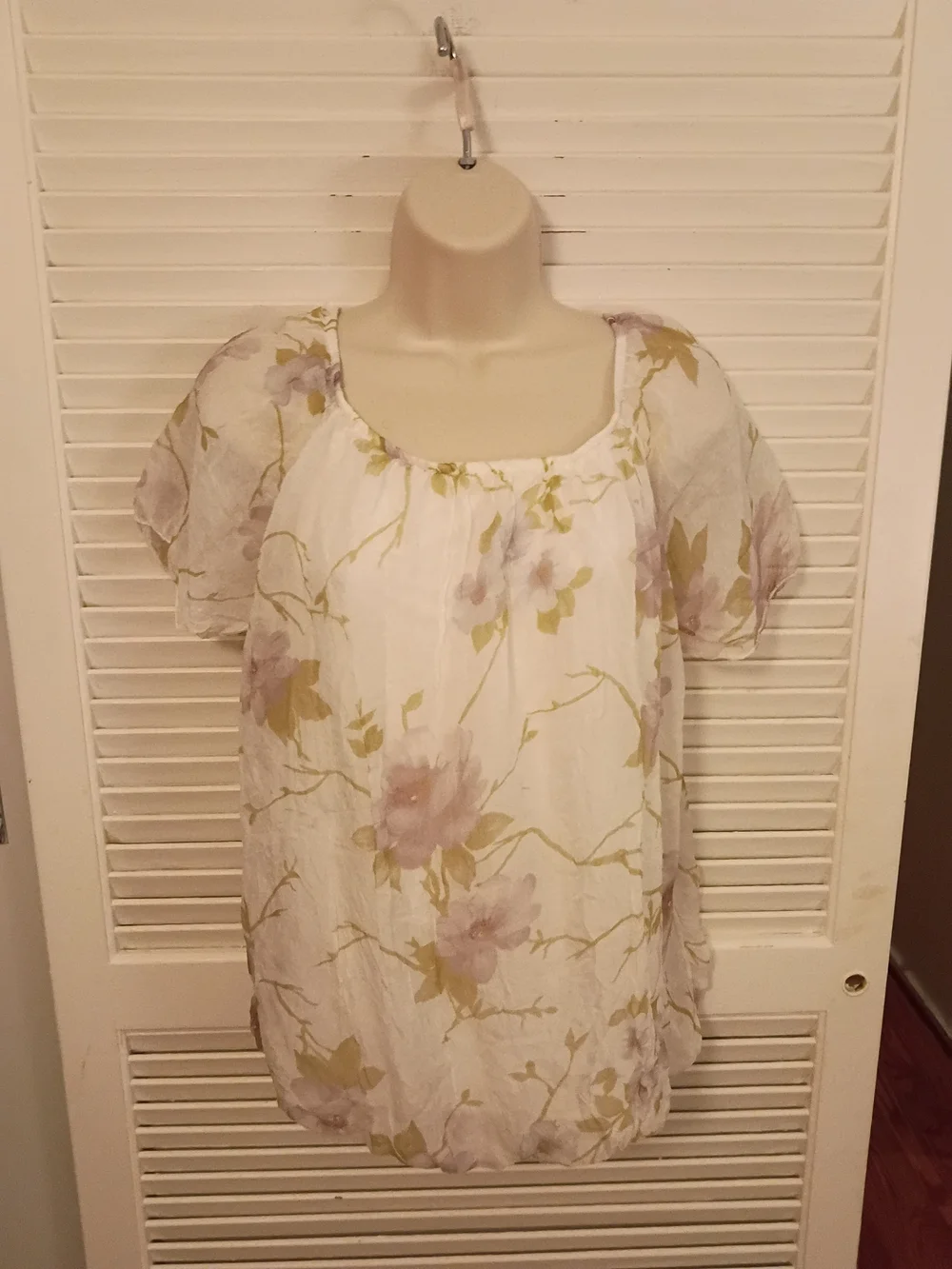 Anthropologie Viola Borghi Silk Top Made In Italy